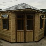 Summerhouse Corner Unit with Grp Slate Tile Roof