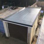 Grp Flat Roofing Sheets On Garage Roof 