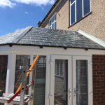 Spanish slate tile roof in Grp